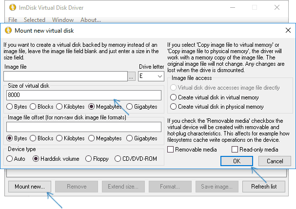 Imdisk virtual disk. IMDISK Virtual Disk Driver for Windows. IMDISK. IMDISK Toolkit официальный сайт.